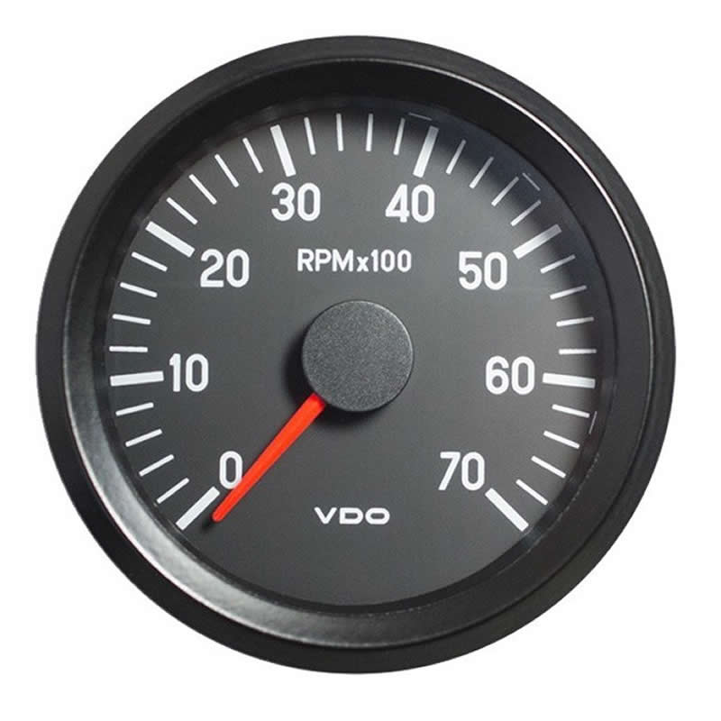 VDO Cockpit International Tachometer 7.000 RPM 80mm 12V